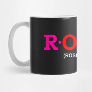 Rosie - Rose Flower. Mug